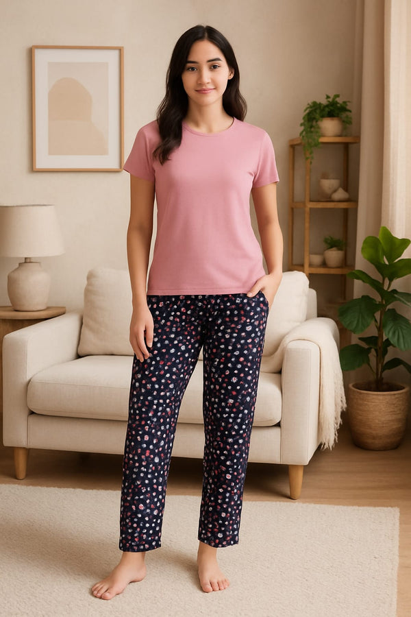 Blush and dots (TShirt & Pajama)