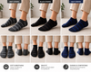 Slate Stripes Ankle Socks Pack of 3
