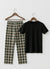 Midnight Plaid Set