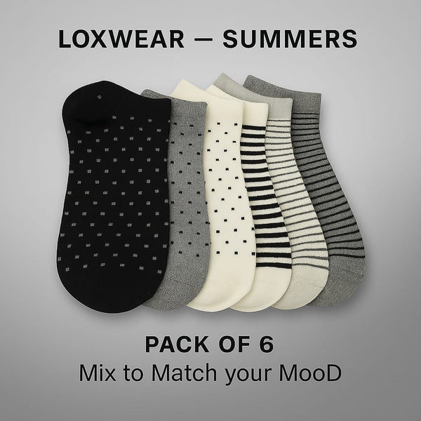 Dots & Stripes Pack of 6