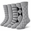 Executive Collection Grey Crew Socks Pack of 5