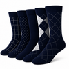 Executive Collection Blue Crew Socks Pack of 5