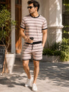 Rosewood Stripe Loungewear 2 Pcs