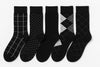 Executive Collection Black Crew Socks Pack of 5