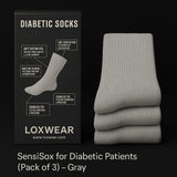SensiSox Grey Pack of 3