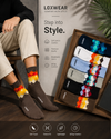 Diamond Crest Crew Socks Pack of 6