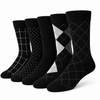 Executive Collection Black Crew Socks Pack of 5