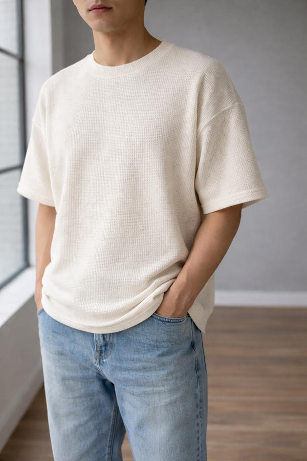 Aeris Honeycomb Tee - Light Coffee