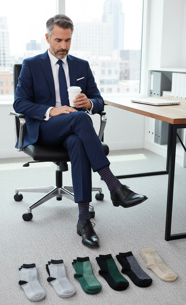 StripeFlex Crew Socks Pack of 5