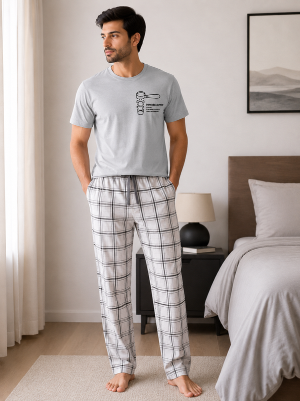 Double Shot Plaid Lounge 2 pcs