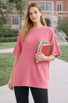 Calm Fit Tee - Dark Pink