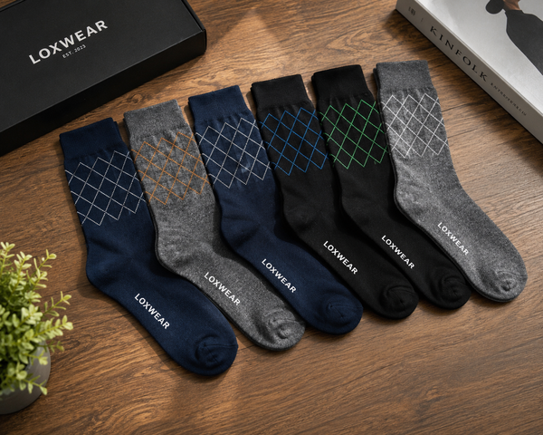 Monarch Lines Crew Socks Pack of 6