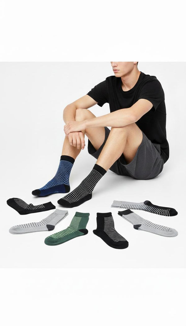 StripeFlex Crew Socks Pack of 5