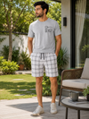 Coffee Check Shorts Lounge 2 Pcs