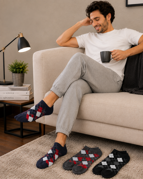 Argyle Ankle Pack of 3
