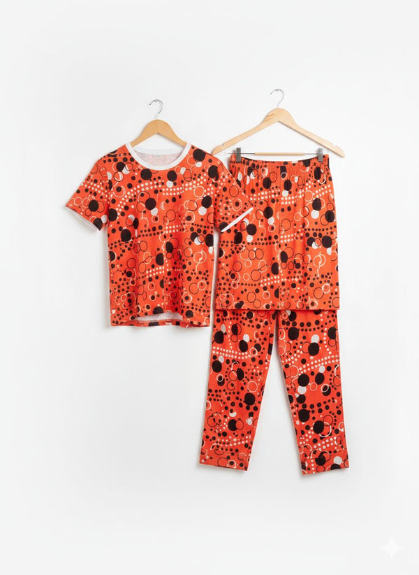 Coral Dot Comfort Set