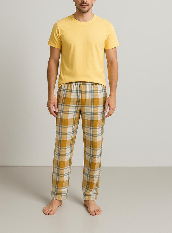 Checkered Mate - Mustard