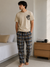 Beige & Check Comfort Set