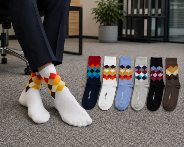 Diamond Crest Crew Socks Pack of 6