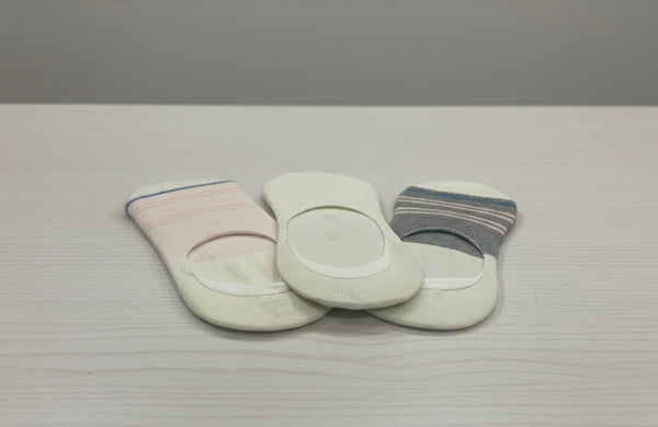 Neutral Stripe No-Show Pack of 3