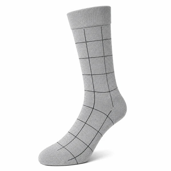 Executive Collection Grey Crew Socks Pack of 5