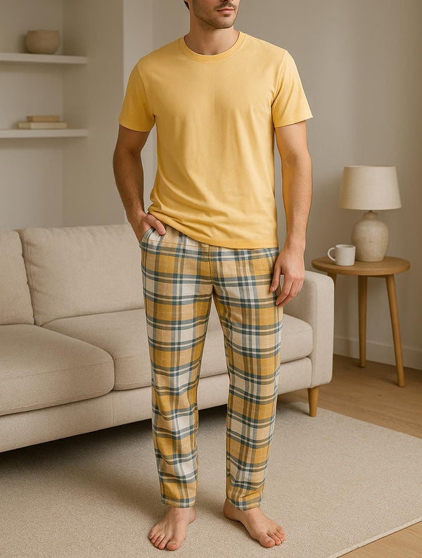 Checkered Mate - Mustard