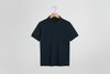 Textured Polo-Navy Blue