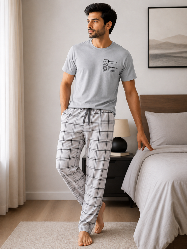 Double Shot Plaid Lounge 2 pcs