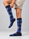Knee Length Argyle Crew Socks Pack Of 3