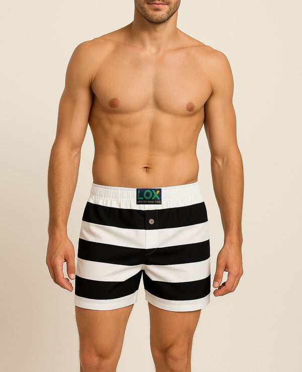 Bold Stripes Black & white (LBW0036)