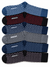 Crimson Edge Crew Socks Pack of 6
