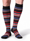 Knee Length Stripes Crew Socks Pack Of 3