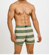 Bold Stripes Green & White (LBW0044)