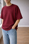 Aeris Honeycomb Tee - Dark Maroon